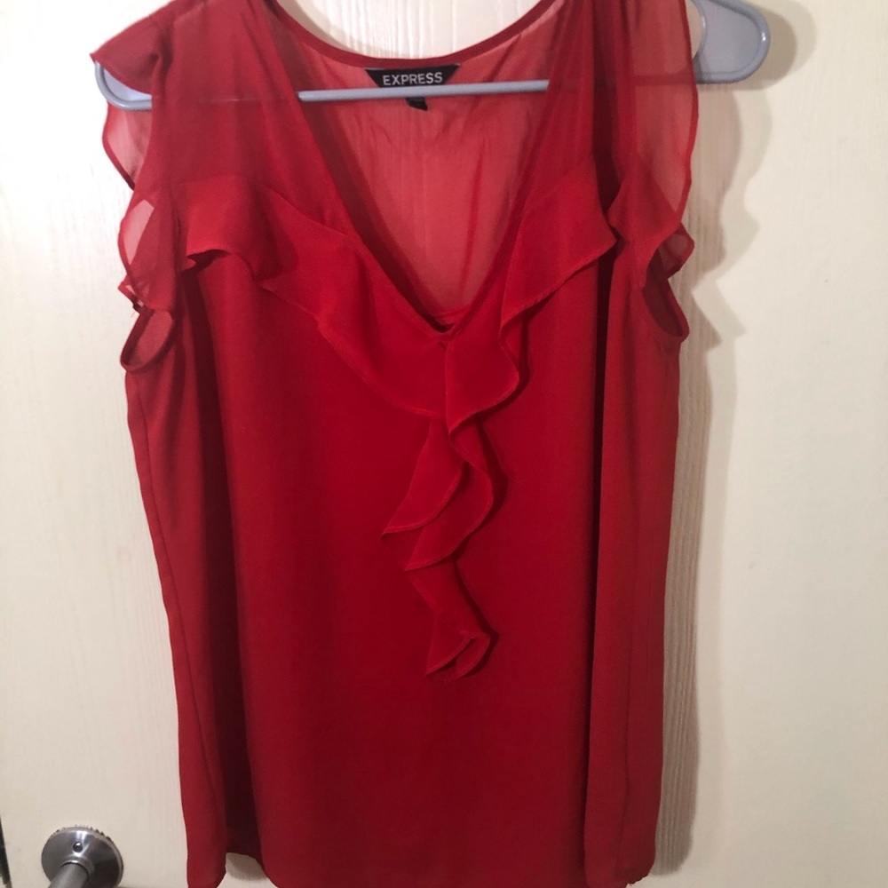 Red tank top